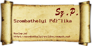 Szombathelyi Pólika névjegykártya